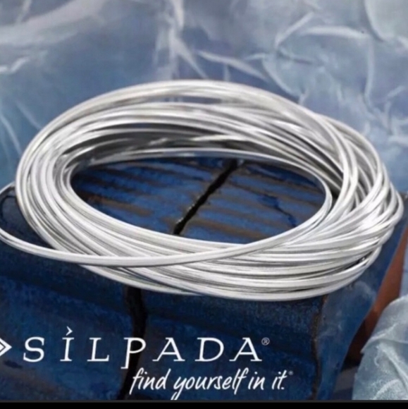 Silpada Sterling Silver 21-Bangle Bracelet - Picture 3 of 12